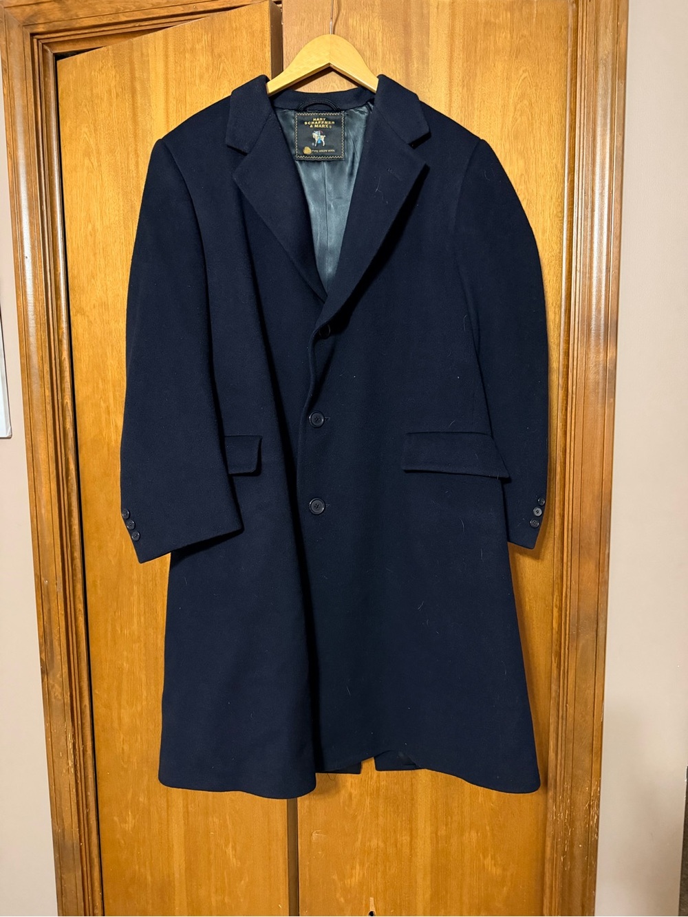 Hart Schaffner Marx Navy Pea Coat